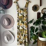 l*space L Mykonos Tie-Front Cover-Up Dress Women's SIZE SMALL linen blend tropical Photo 2