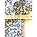 ZARA Linen Blouse 3/4 Sleeve Button Front Print Shirt Womens Chic Top Sz L Photo 3