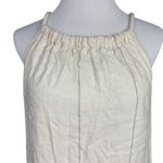 Little Lies Women's Ainsley Halter Maxi Dress Beige Pinstripe M Summer Beachy Size M Photo 4