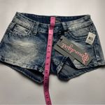 Soundgirl  Women’s Short Denim Embellished Pockets Shorts Sz 1 Photo 6