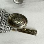 Walleska Soda Pop Tab Crochet Necklace Bracelet Set Statement ✨ Silver Photo 8