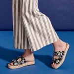 Rebecca Minkoff Jodi Espadrille Studded Accent Floral Platform Sandals Size 6.5 Photo 1