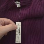 Madewell NWT Ribbed Sweater Mock Neck Tank In Purple Size XXS Photo 3