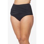 Brand New Ruby Ribbon Women's Size 3XL XXXL Black Palm Beach Swim Brief Photo 1