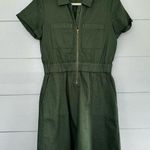 J.Crew  Women’s 4 Olive Green Zip Front Chino Dress New NWT Photo 0