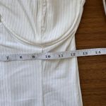 Sweetheart Neckline Bodysuit White Photo 1