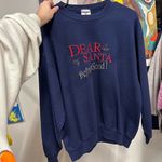 Jerzees Dear Santa Define Good Christmas Holiday Crewneck Size Large Photo 0