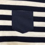 Xhilaration Xhiliration striped navy blue white crop‎ top cropped T shirt women's size M Photo 1