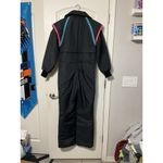 White Stag Vintage  Ski Womens Snow Jumpsuit Womens Size 14 Black Snow Suit‎ 80s Photo 1