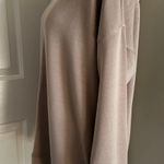 Sage Ladies' Crew Neck Scuba Cozy Top with Side Pockets, Tan Large New with Tag Photo 5