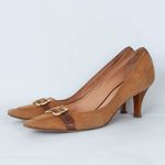 Casadei  Suede Buckle‎ Pump Heels Size 9 Photo 5