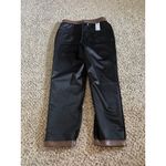 Isaac Mizrahi  Live Women's Brown Faux Croc Leather Slim‎ Ankle Pant Size 10 Photo 9