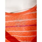 Lilu Women's Orange Striped Tie Straps Scoop Neck Tank Top Size Medium Photo 5