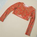 Lisa Says Gah
Elenor Wild Hearts
Print Ruched Mesh
Crop Top Photo 0