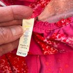 LuLaRoe One Size Red Pink Graphic Heart Leggings sz 0-10 Photo 2