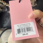 Juicy Couture  NWT Not Your Babe Satchel Black Gold Chain‎ Purse Bag Charms Photo 2