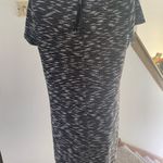 Loft  black and white short sleeve tweed dress size medium Photo 3