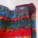 Chicos Design Bold Abstract Artsy Colorful Button Front 100% Cotton Jacket 3/LG Photo 5