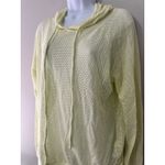 Michael Stars Jo Mesh Hoodie Lime Green Neon Yellow Size S EUC Photo 4