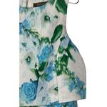 Melonie T. Womens Dress Midi Floral Pleated Pockets Sleeveless Blue/Green 14 NWT Blue Size 12 Photo 1