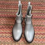 Bernardo  GREY HARNESS PULL / SLIP ON RUBBER RAIN BOOTS SHORTIE Photo 1