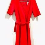 The Vanity Room Women's Red Belted A-line Mini Dress Sz L Photo 1