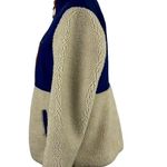 Duluth Women's Sherpa Blue Cream Colorblock Full Zip Jacket Medium Item 85806 Photo 5