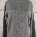 Tahari  Mock Neck Gray Long Sleeve Sweater Size Large Photo 0