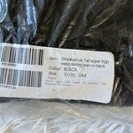 Stradivarius Tall super high waist black wash Women’s skinny jean size 00 Photo 5