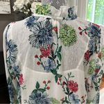 Loft Floral Sheer Blouse Size S Photo 7
