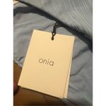 ONIA  Leila Blue With White Trim Bikini Bottom Woman’s Size XL NEW MSRP $95 Photo 4