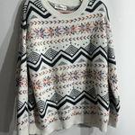 Womans Shop Wanna B Pullover Sweater XL Multicolor Long Sleeve Scoop Neck Photo 0