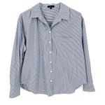 Quince  100% Organic Cotton Poplin Long Sleeve Boyfriend Button Down Casual Shirt Photo 4