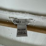 Cato  Eyelet Blouse Size 26/28W White‎ Cutout Boho Cottagecore Peasant Neutral Photo 4