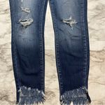KanCan Distressed Skinny Cropped Ankle Jeans Blue Size 26 Photo 4