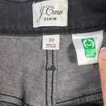 J.Crew Denim 9” Billie Demi Boot Crop Jeans Black Wash Button Fly Size 30 Photo 5