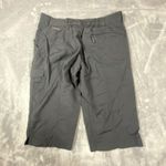 Columbia Womens 8 Black Nylon Knee Pant Black Hiking Sporty Swim Beach Travel Photo 1