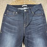 Good American Women’s Good Legs Skinny Jeans High Rise Chewed Hem Dark Wash 8/29 Photo 3
