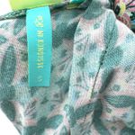 Farm Rio Women's Jumpsuit Green Tile Floral Border Spaghetti Strap Size S Photo 7