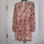 EXPRESS  Pink and Cream Floral Romper Photo 2