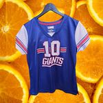 NFL Women's Blue #10 Manning New York Giants V-Neck Jersey Size L Photo 1