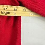 Chico's  Cardigan Jacket 1 Red Cotton Retro Preppy Mod Grandma Statement Buttons Photo 4