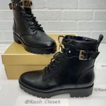 Michael Kors Black Kincaid Lace Up Boots Photo 0