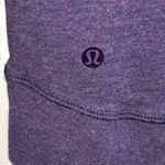 Lululemon  In A Cinch Reversible Purple Striped Cowl Neck‎ Pullover Sweater Photo 3
