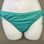 Apt. 9  String Turquoise Bikini Bottom Adjustable Side Strings - Size 6 Photo 0