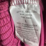 Sage Sadie &  wine burgundy smocked satin printed ruffle dress size large Photo 5