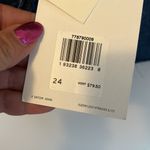 Levi's Ribcage Shorts Dark Wash Distressed Photo 4