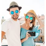 Boutique Ultrafun Straw Fedora Hat Classic Manhattan Dark Gray Black Belt Buckle Band Uni Photo 11