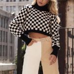 12th Tribe Checkered Turtleneck Sweater Photo 1