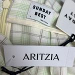 Aritzia NEW Sunday Best Tatiana Lola Green Plaid Slit Straight Mini Skirt Size 2 Photo 7
